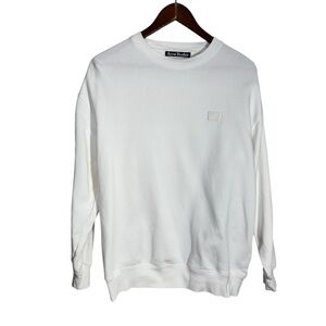 Acne Studios White Crewneck Sweatshirt Size XXS Oversized